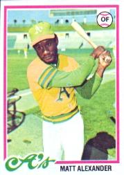 1978 Topps Baseball Cards      102     Matt Alexander